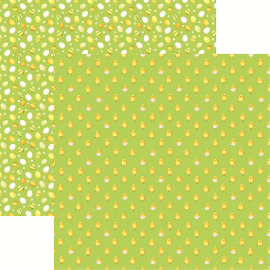 Spring Chickadees Spring Fever Scrapbook Paper by Reminisce