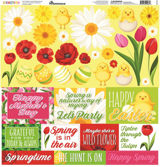 Reminisce Spring Fever Scrapbook Stickers