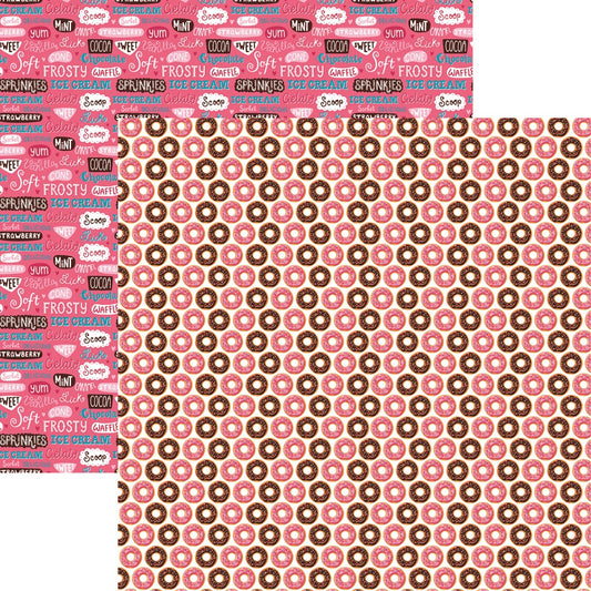 Donut Holes - Sweet Treats 12X12 Scrapbook Paper