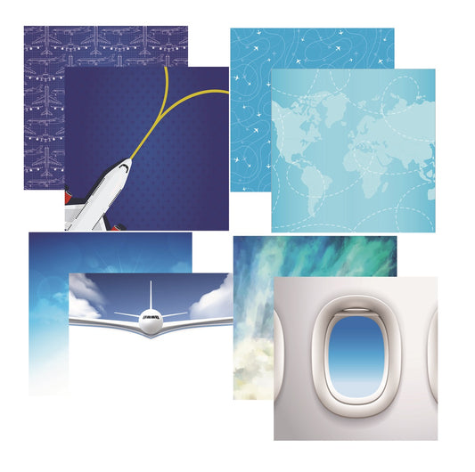 Reminisce Take Flight Scrapbook paper Assortment Set