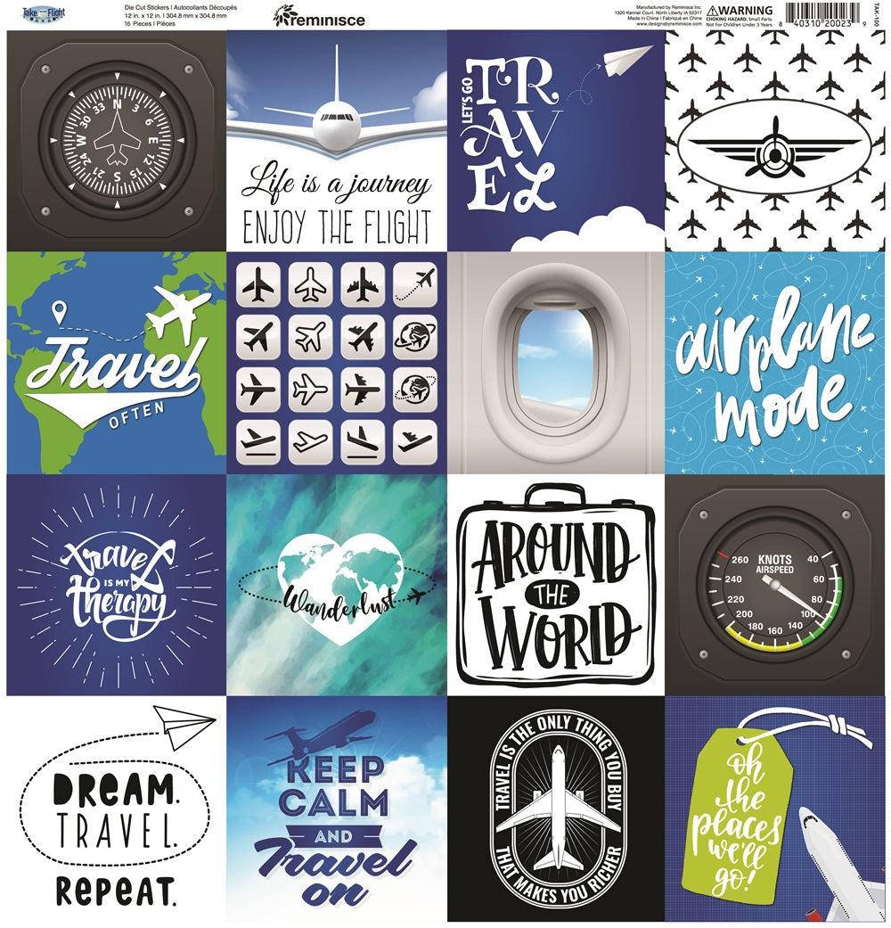 Reminisce Take Flight Stickers