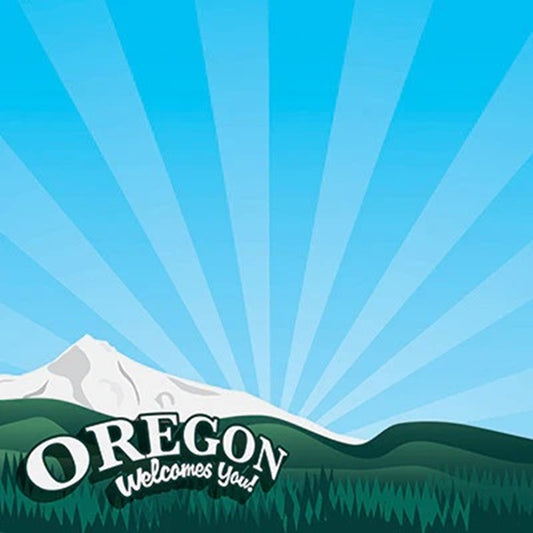 Oregon State Line Scrapbook Paper