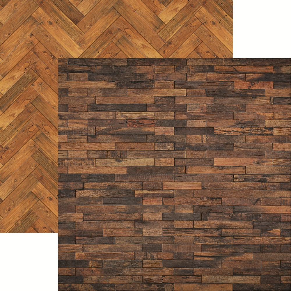Reminisce Vintage Wood IV Scrapbook Paper