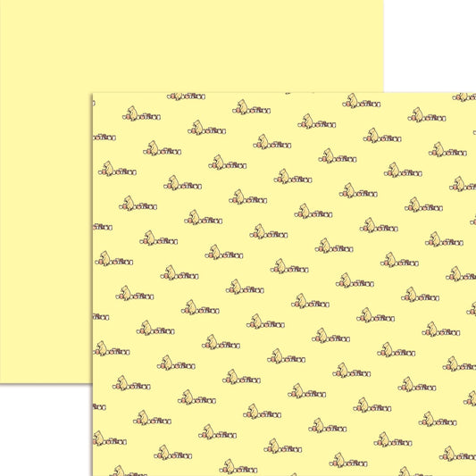 Reminisce Winnie the Pooh Little Prints Honeypots Scrapbook Paper