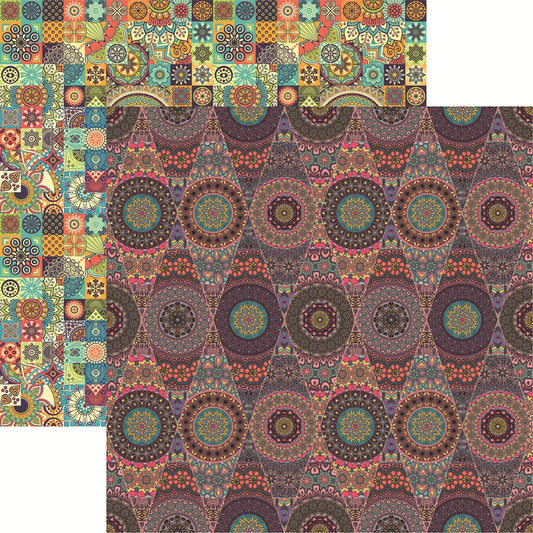 Reminisce World Market Five Scrapbook Paper