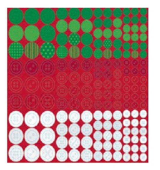 Christmas Button Stickers