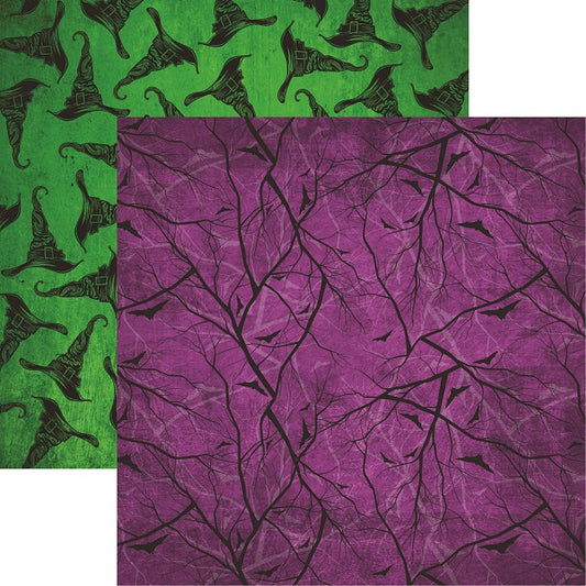 Hocus Pocus Lets Get Batty Scrapbook Paper by Reminisce