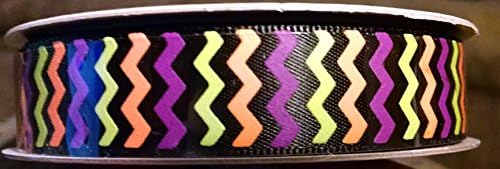 Halloween Satin Chevron Ribbon