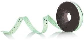 Mint Green and Gold Polka Dot Ribbon