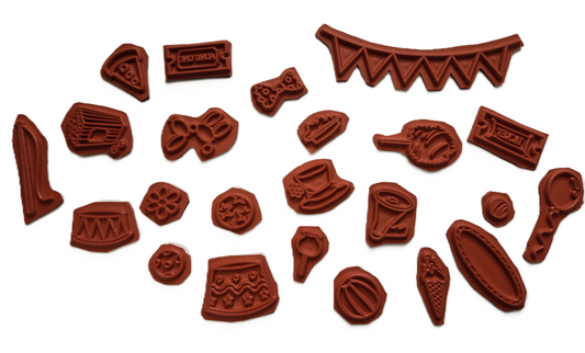 Riley and Co Circus Accessories Rubber Stamps
