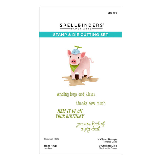 Spellbinders Ham It Up Stamps and Dies Set