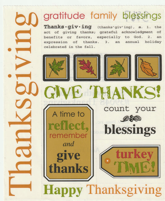 SRM Thanksgiving Stickers