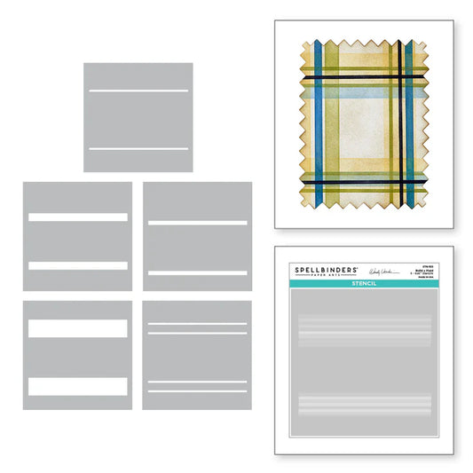 Build a Plaid Layered Stencil Set