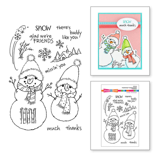 Stampendous Snowy Friends Clear Stamp Set FransFormer