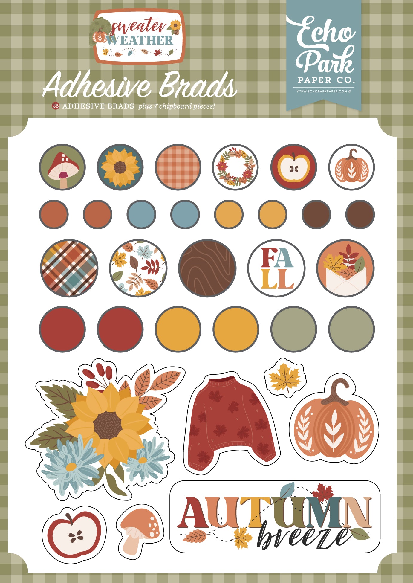 Sweater Weather Adhesive Brads