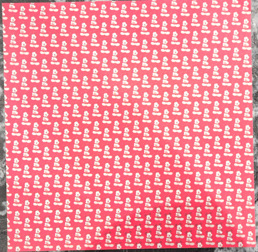 Red Mickey Mouse Scrapbook Paper