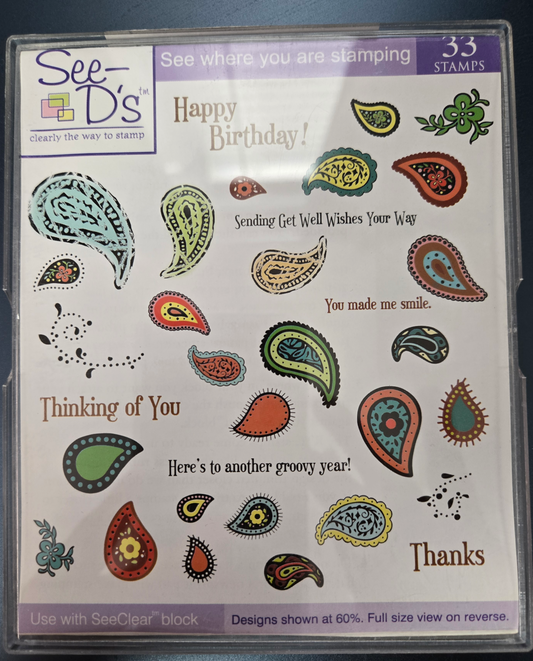 See-Ds Perfectly Paisley Cling Stamp