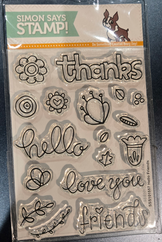 Simon Says Hello Friend Stamp Set