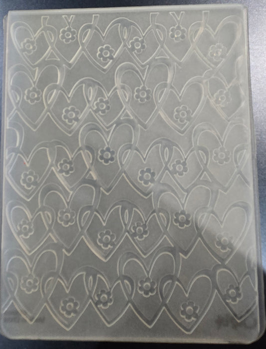 Sizzix Hearts and Flowers Embossing Folder
