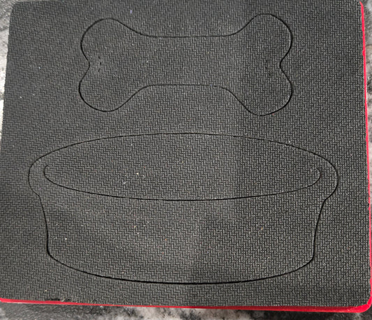 Dog Bowl and Bone Sizzix Originals Red Die