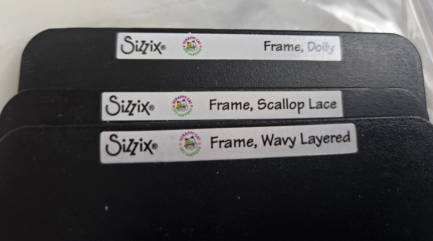 Sizzix Scrappy Cat Frame Dies Set of 3