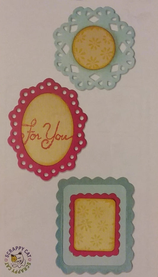 Sizzix Scrappy Cat Frame Dies Set of 3