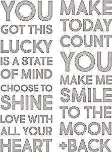 Sizzis Thinlits Bold Text 2 Dies by Tim Holtz