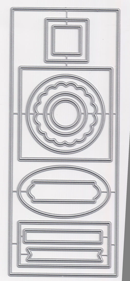 Slim Line Shape Cutting Dies Set