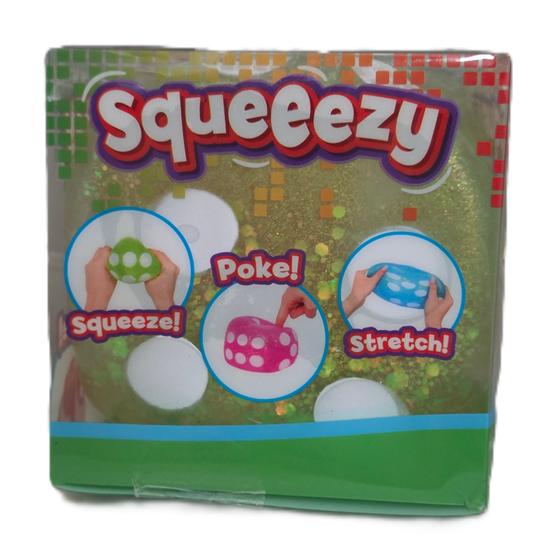 Squeezy Green Dice Squishy Toy