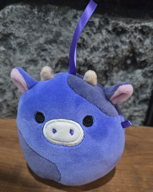 Ingrid Purple Cow Squishmallow Ornament
