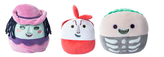 Nightmare Before Christmas Shock Lock and Barrel Squishmallows Set