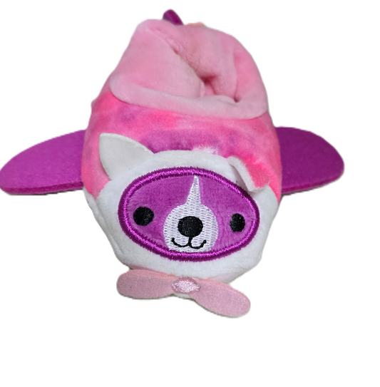 Squishmallow Squishville Pink Plush Airplane