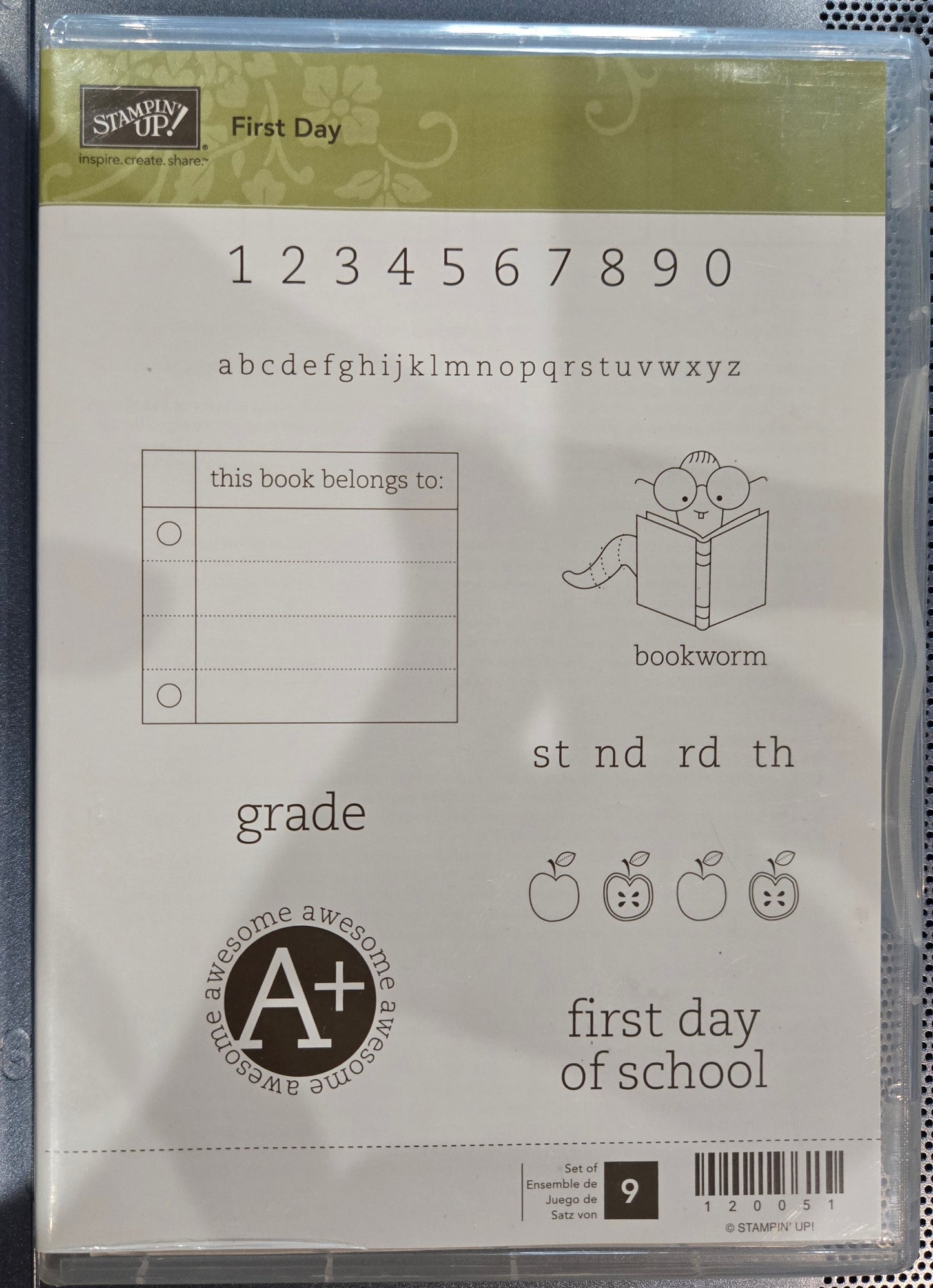 Stampin Up First Day School Stamps
