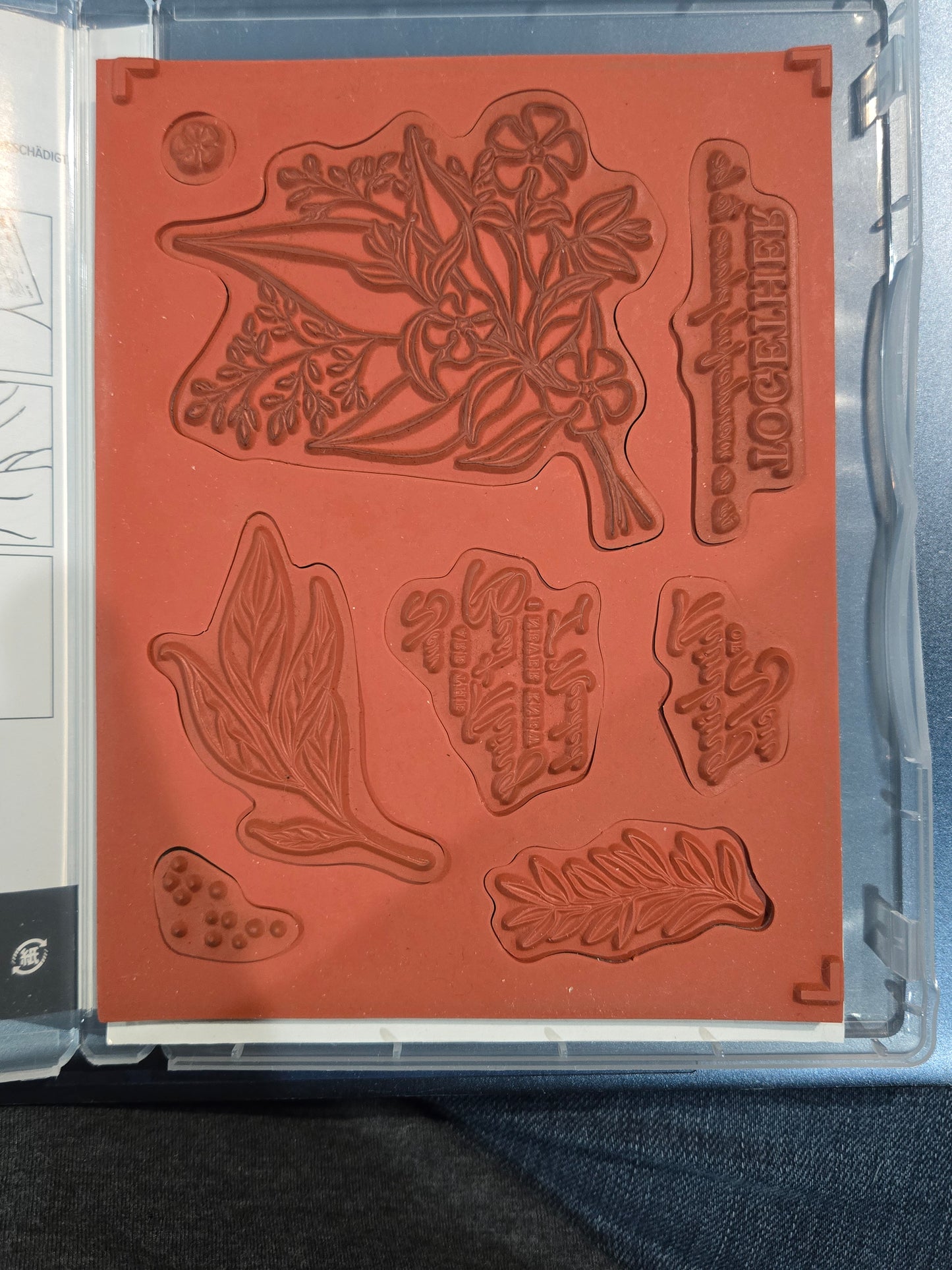 Stampin up Wonderful Romance and Wonderful Floral Stamps and Dies - USED