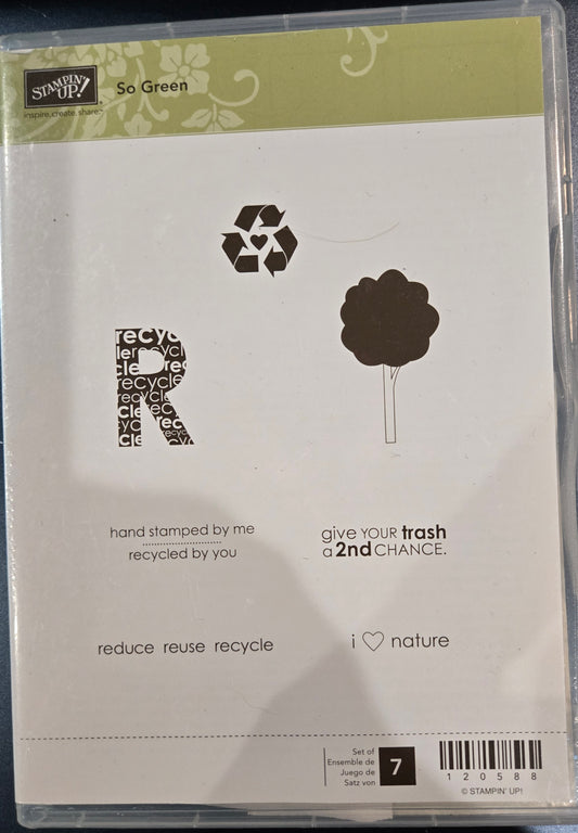 Stampin Up Go Green Rubber Stamps