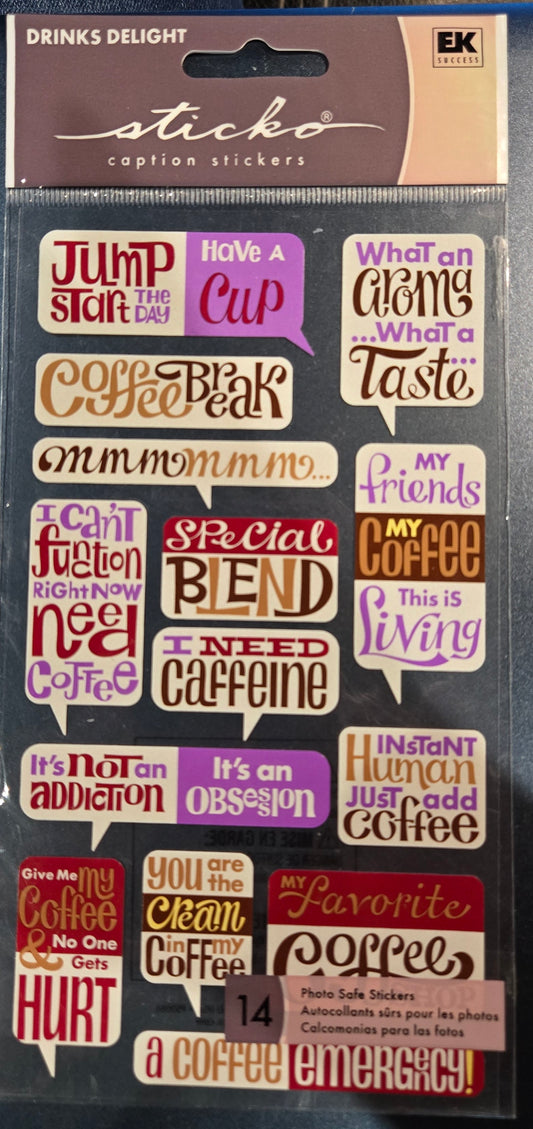 Coffee Sticko Stickers