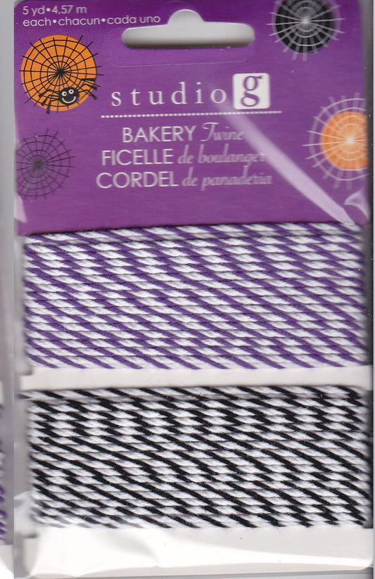 Studio G Bakers Twine Purple and Black