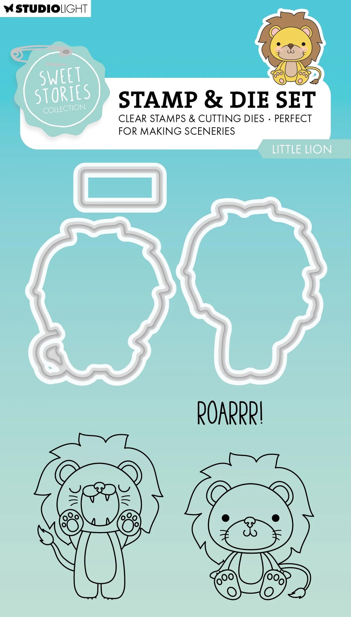 Little Lion Sweet Stories Stamps and Dies Set