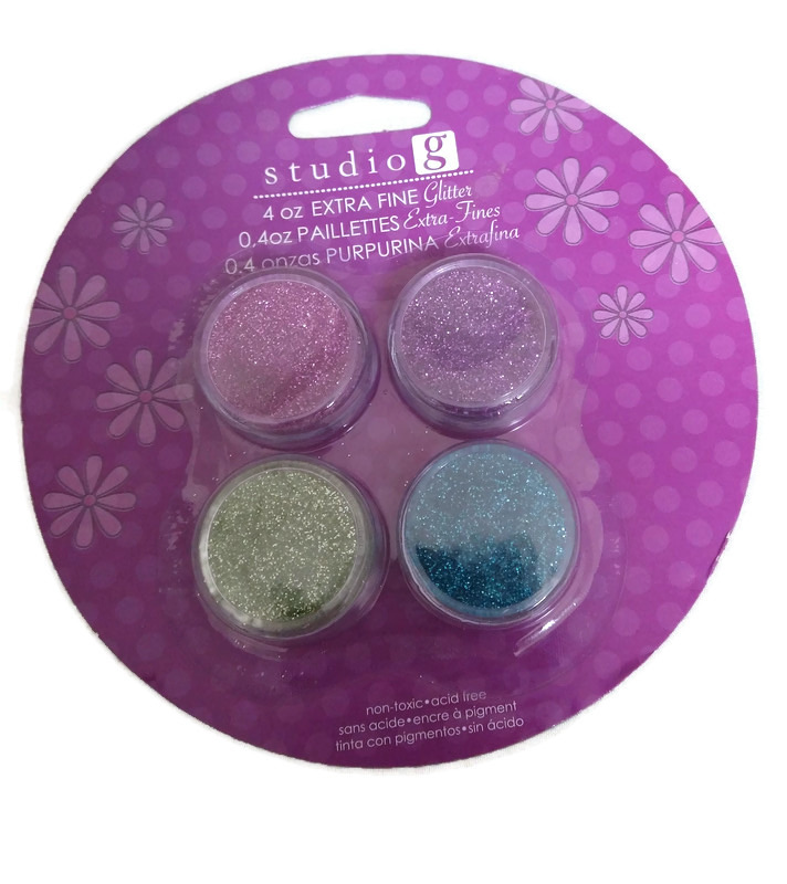 Studio g Glitter Blue Glitter Pink and Purple