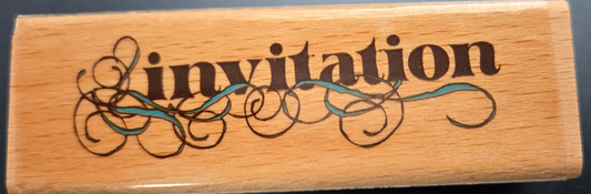 Invitation Word Stamp