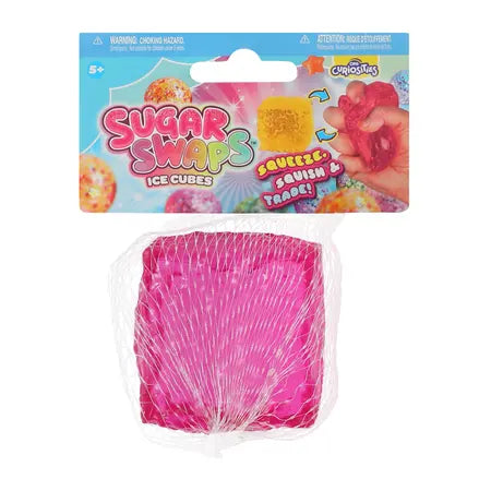 Pink Melting Cube Sugar Swap Squishy Toy