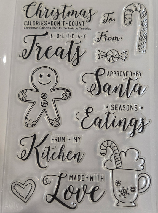 Technique Tuesday Christmas Calories Stamp Set
