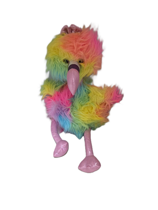 Tutti Fruitti Plush Flamingo by the Petting Zoo