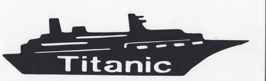 Titanic Die Cut Title