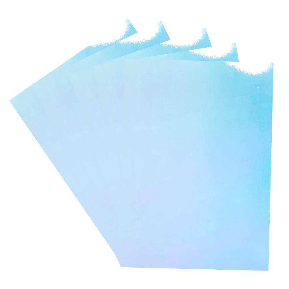 Mirror Card Bejeweled Blue Cardstock