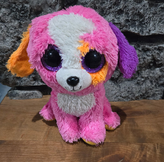 Precious Pink Dog Beanie Boo Plush - Medium 9 Inch - RETIRED