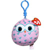 Ty Beanie Squishi Key Clip On Winks Owl
