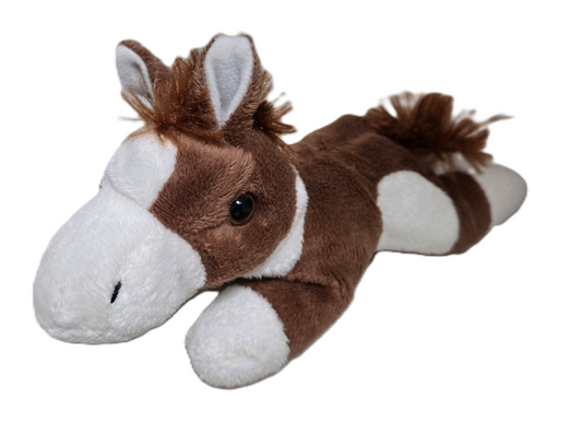 Unipak Brown and White Plush Horse