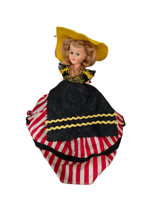 Vintage Doll Spanish Attire Original costume, 7"
