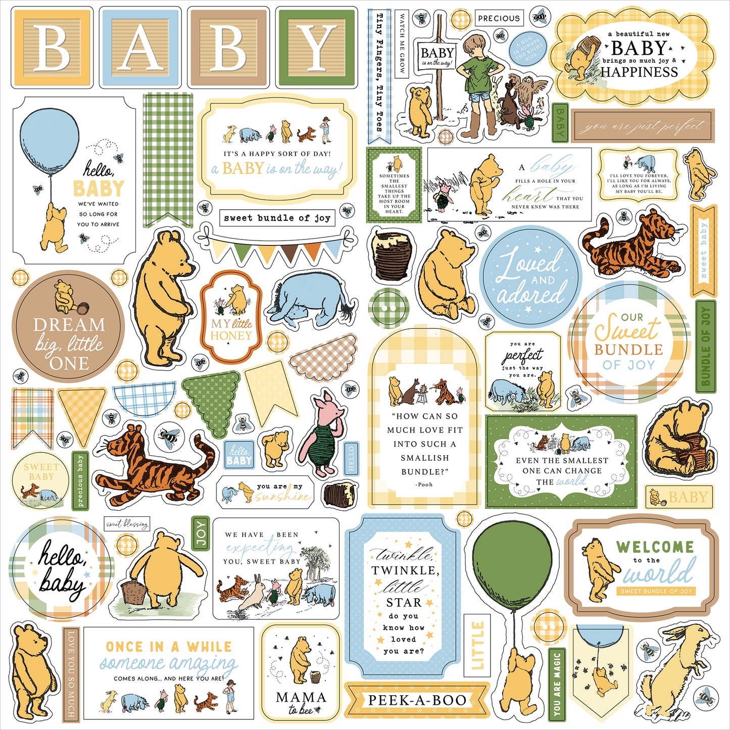 Winnie the Pooh Baby Stickers